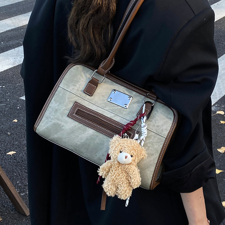 Cute Plush Teddy Bear Charm Handbag