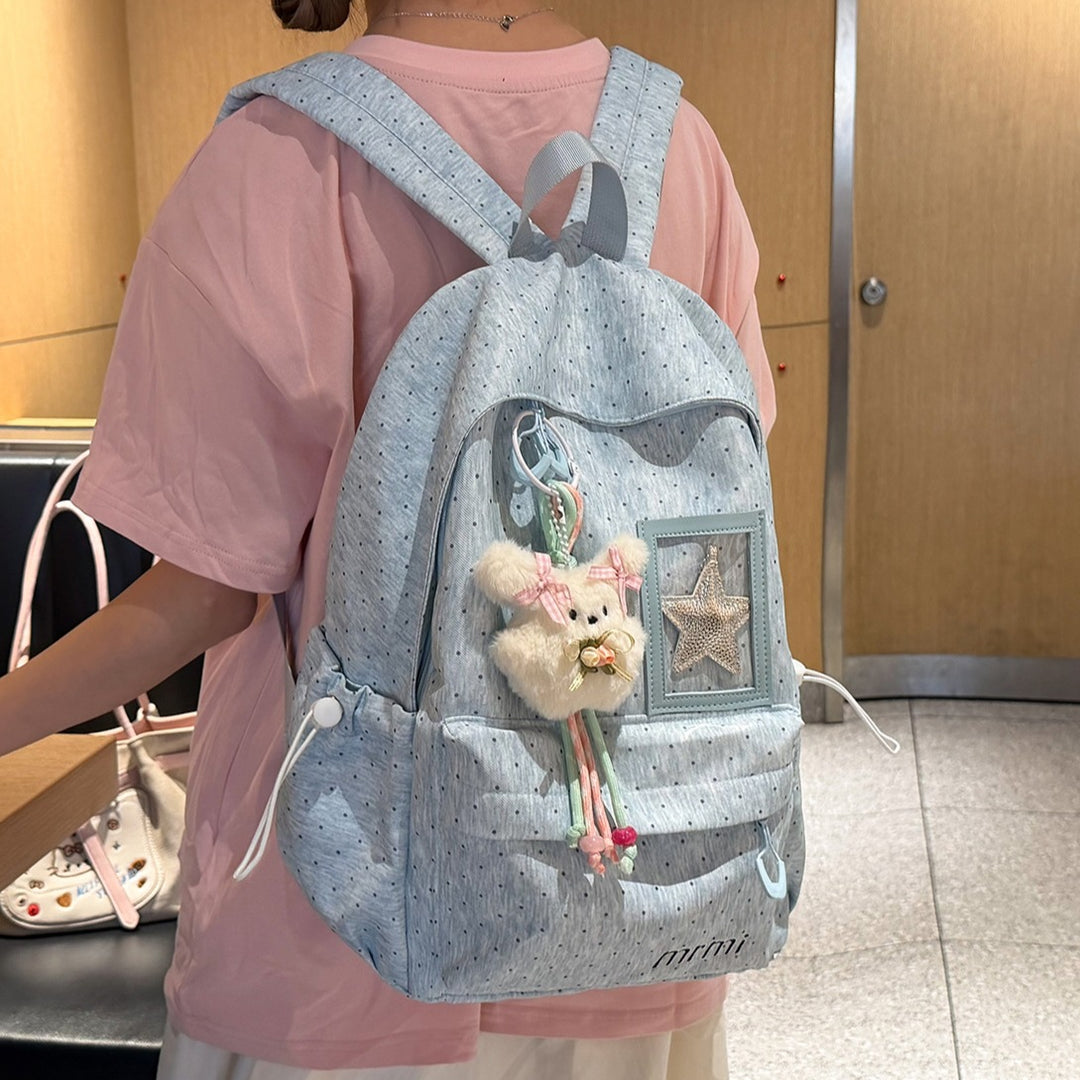 Stylish Dot-Patterned Backpack Kalsten