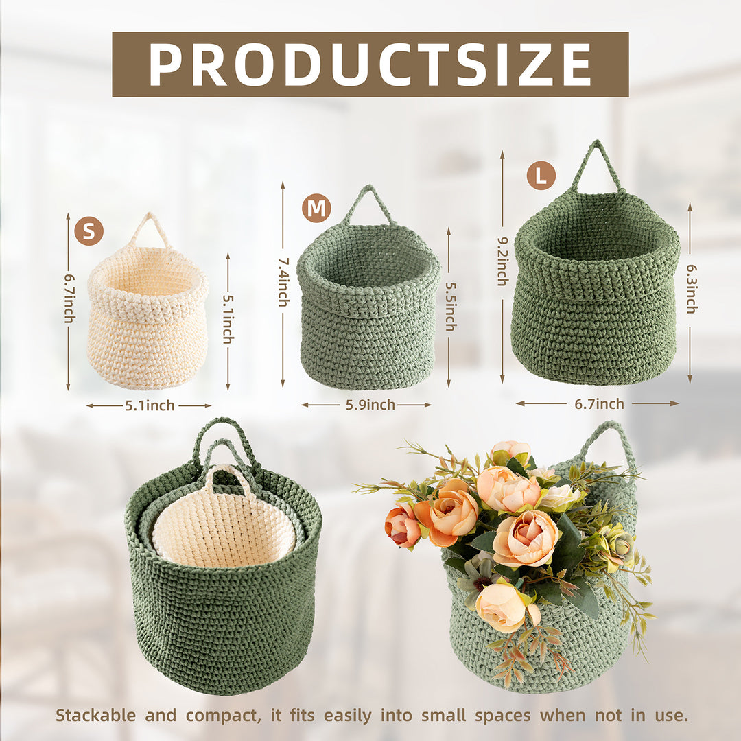 Decorative Macrame Storage Basket Kalsten