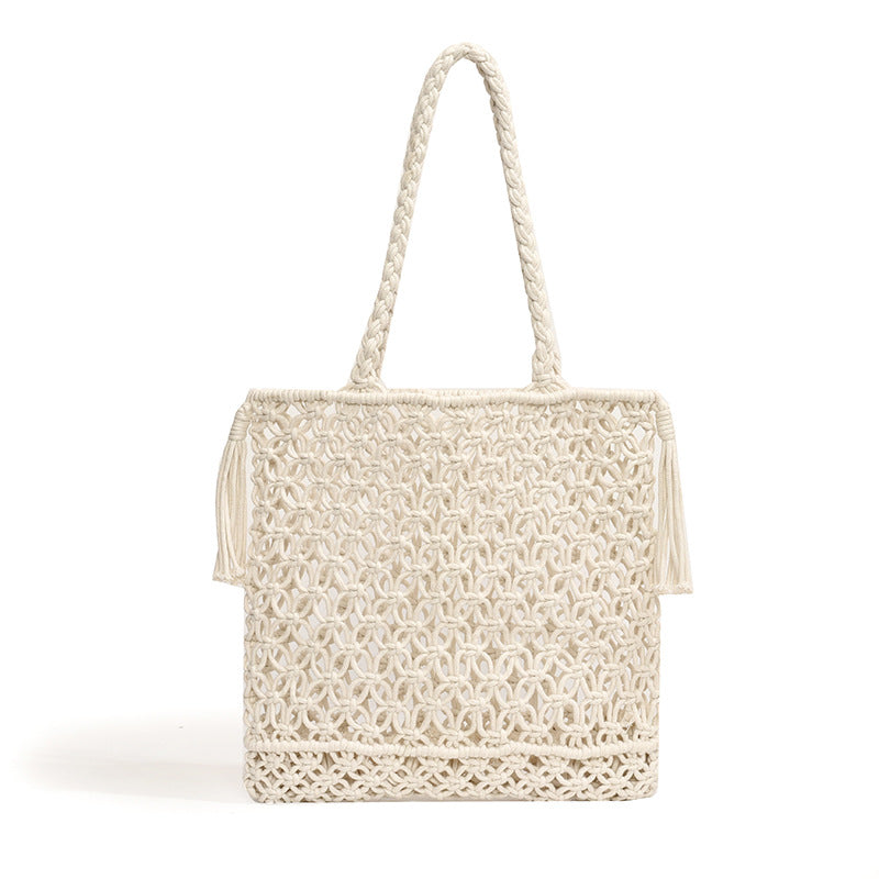 Handcrafted Woven Beach Tote