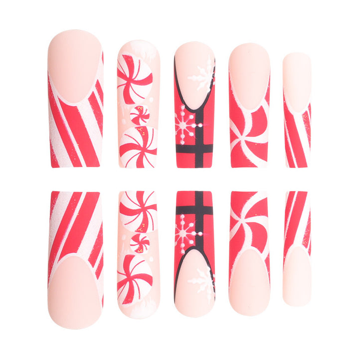 Holiday-Themed Stiletto Nail Art Extensions Kalsten