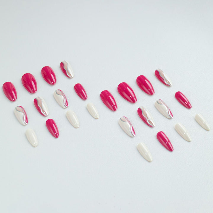 Artistic Wave Design Nail Art