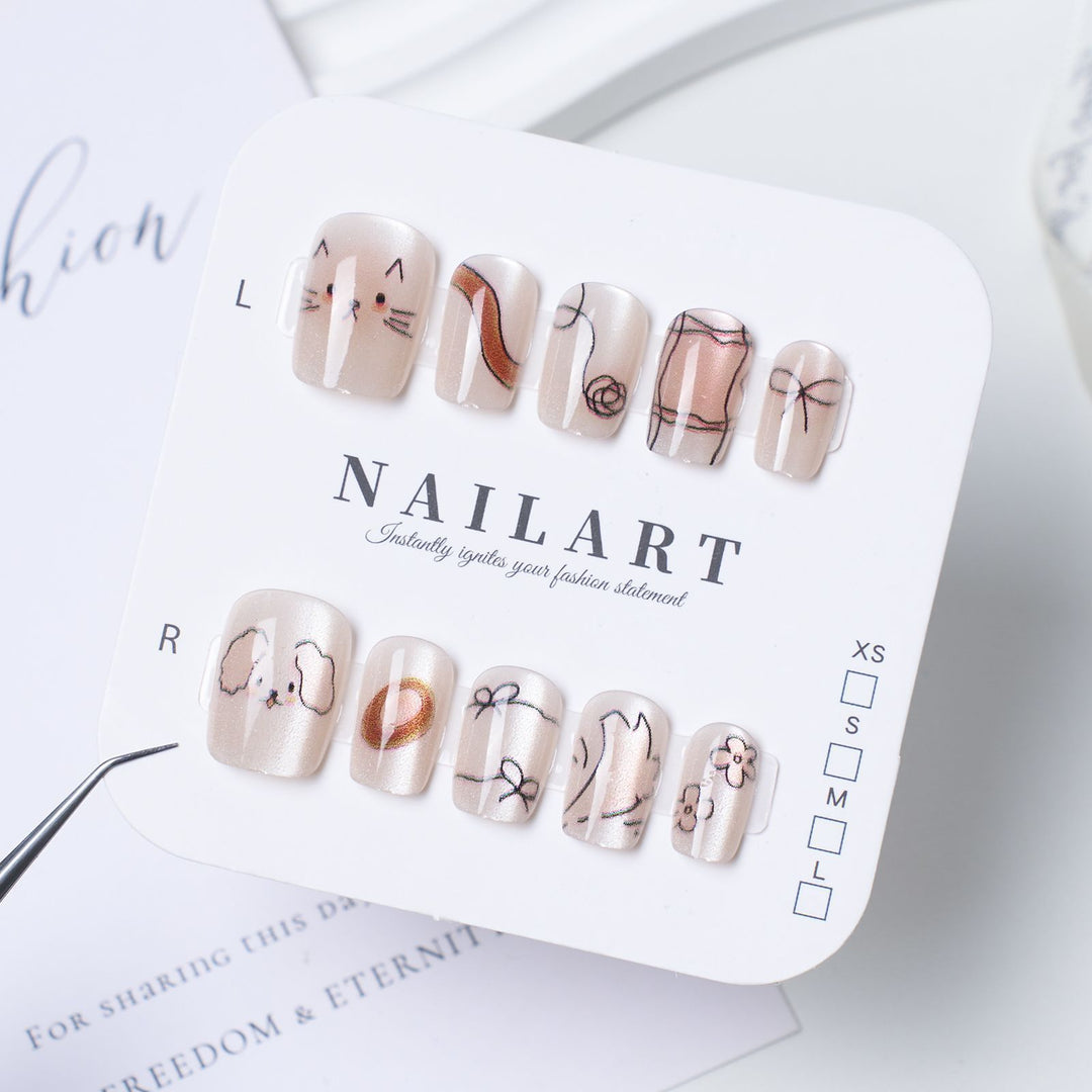 Decorative Press-On Nail Set