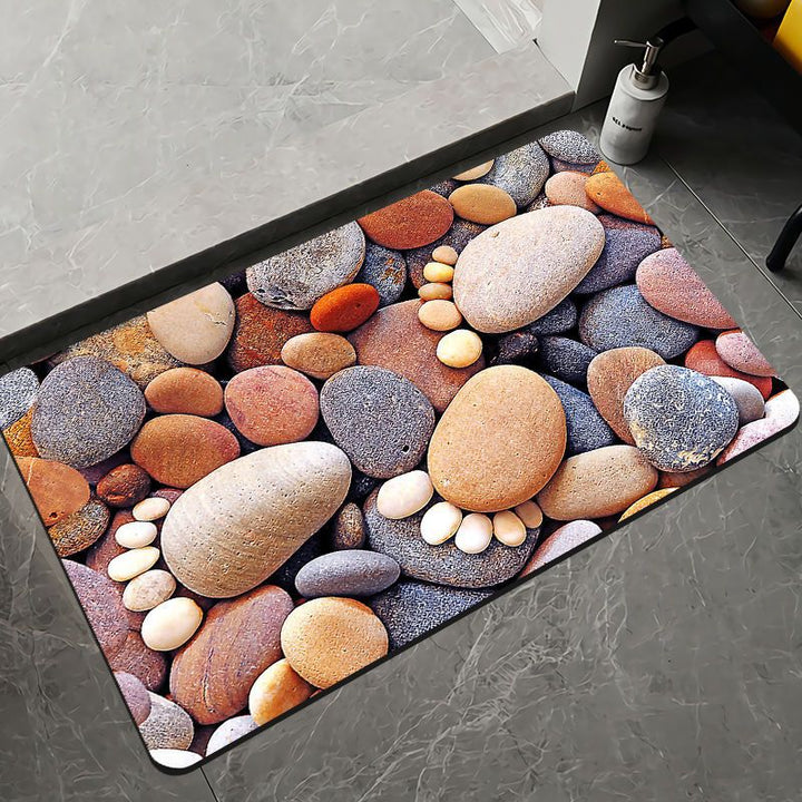 Elegant Floral Design Bath Mat Kalsten