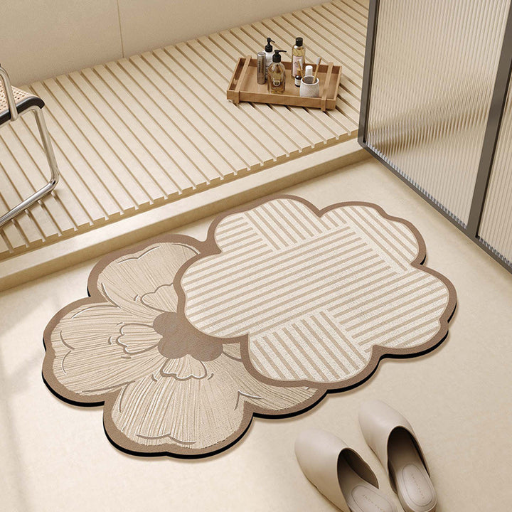 Floral-Shaped Decorative Bath Mat Kalsten