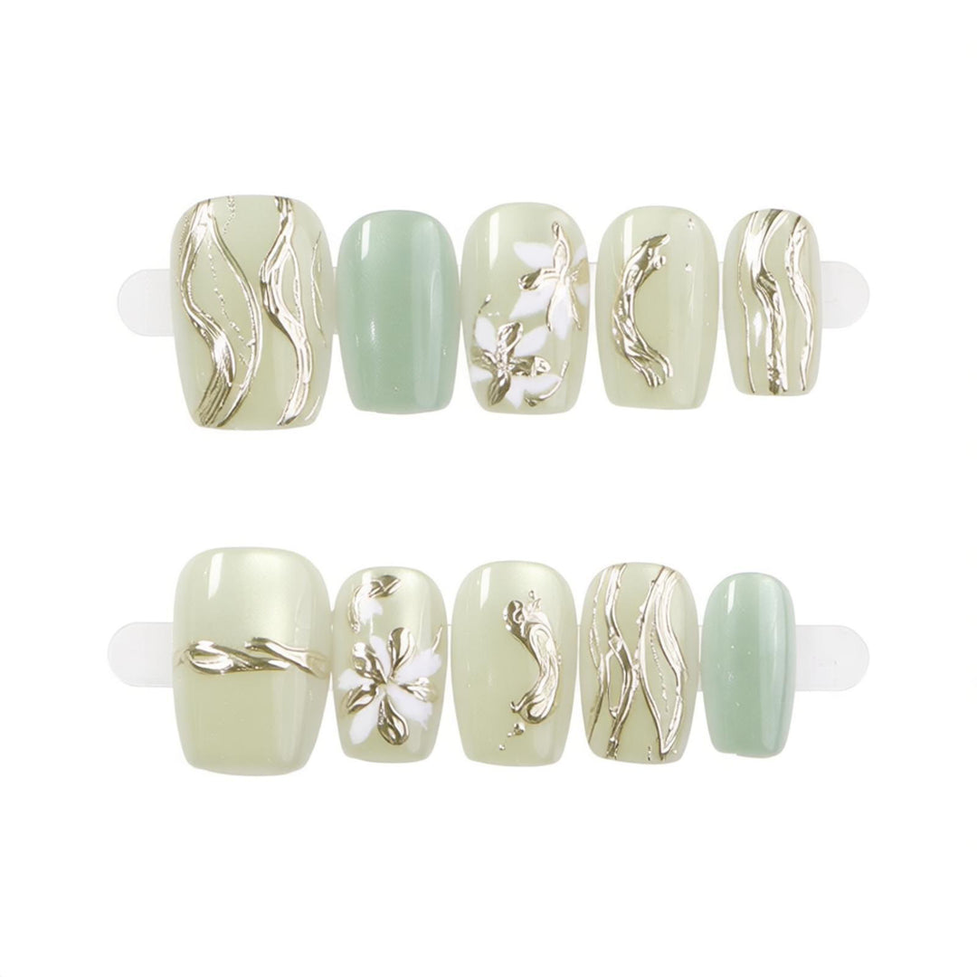 Elegant Decorative Press-On Nail Set Kalsten