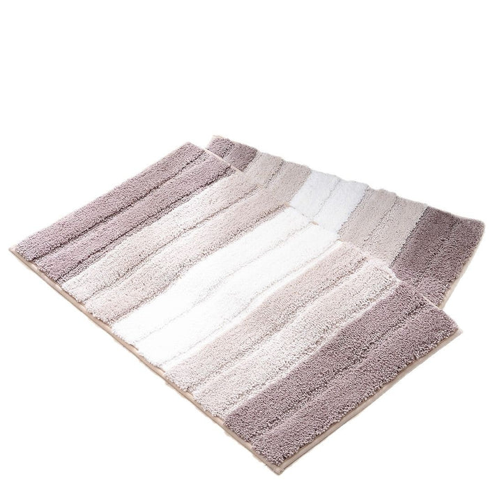 Soft Striped Bathroom Rug Kalsten