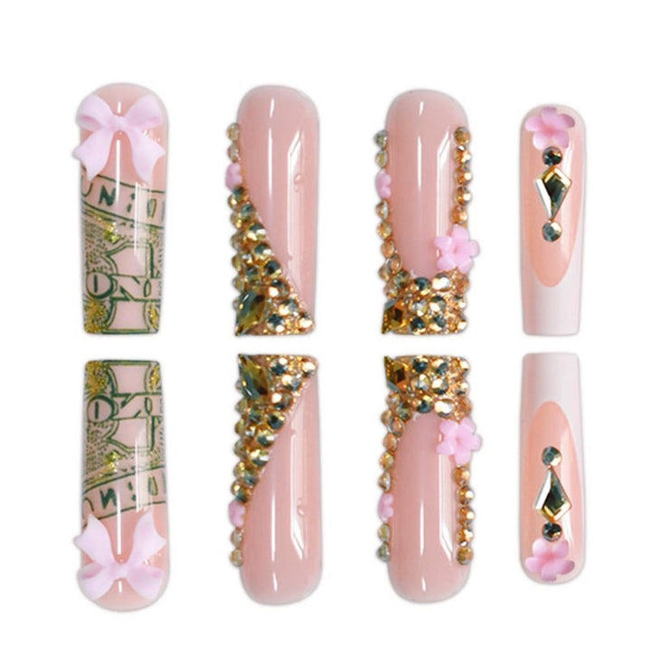 Glamorous Decorative Press-On Nails with Unique Embellishments Kalsten