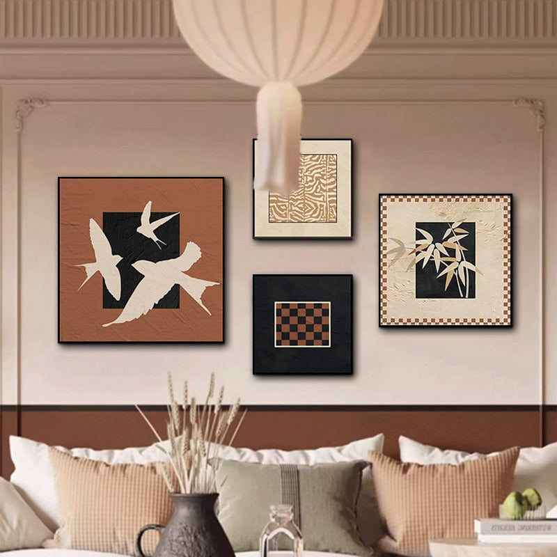 Abstract Bird Wall Art