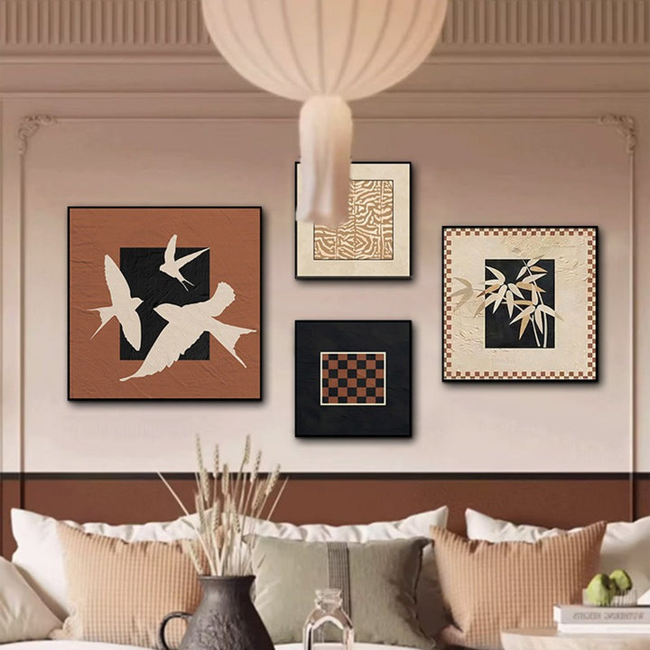 Abstract Bird Wall Art