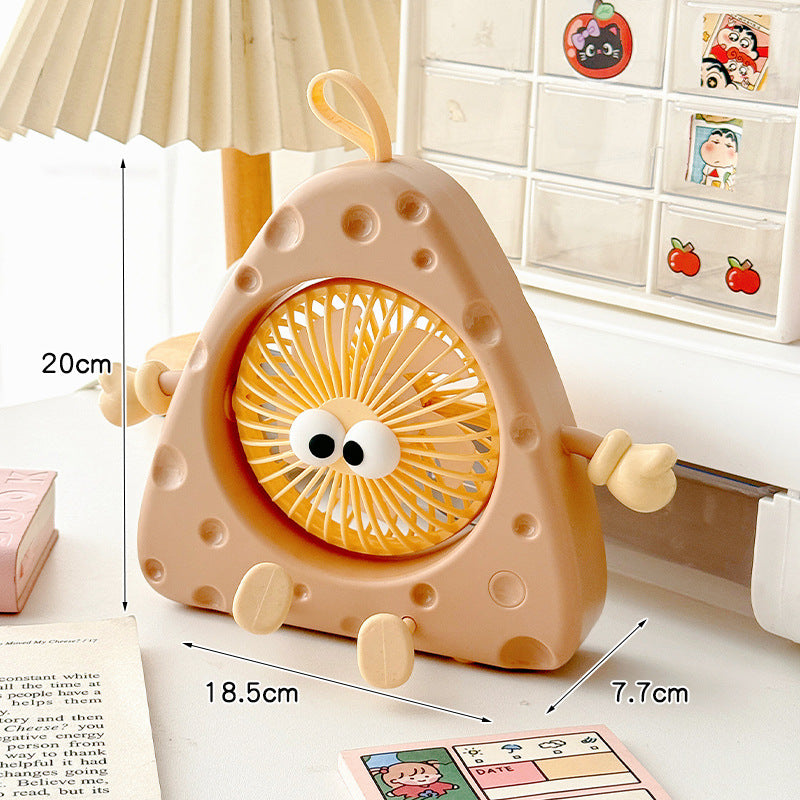 Ladies Portable Mini Table Fan with Cute Character Design Kalsten