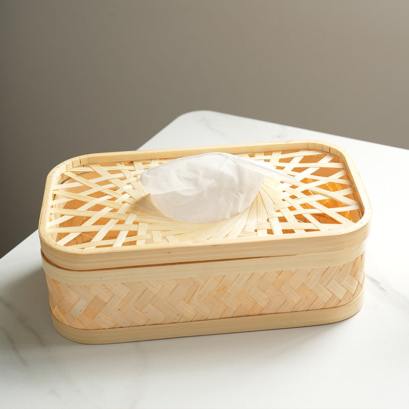 Rectangular storage basket with woven structure Kalsten