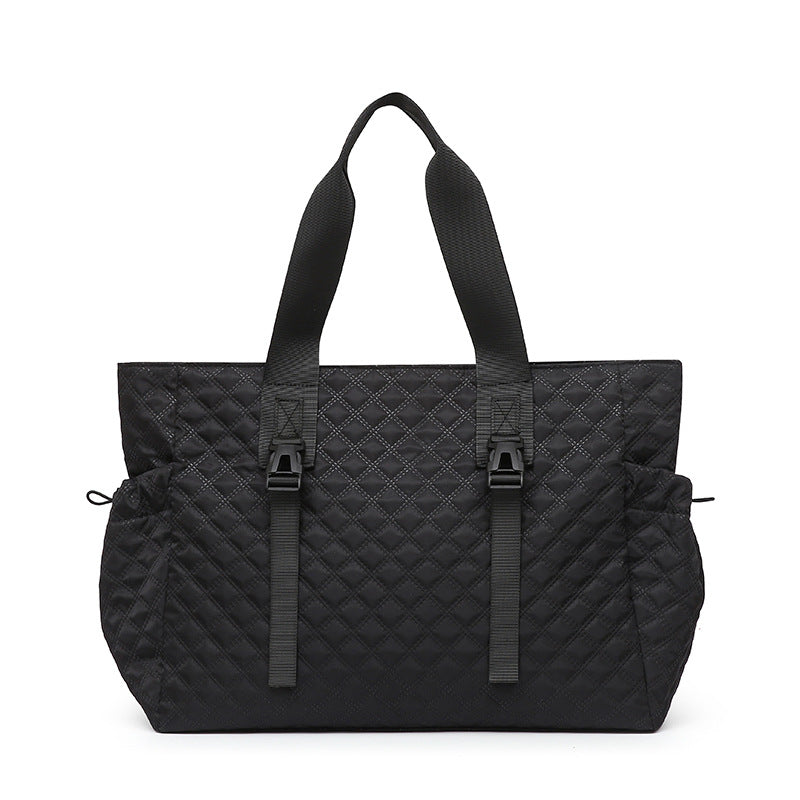 Quilted Multi-Compartment Tote Bag Kalsten