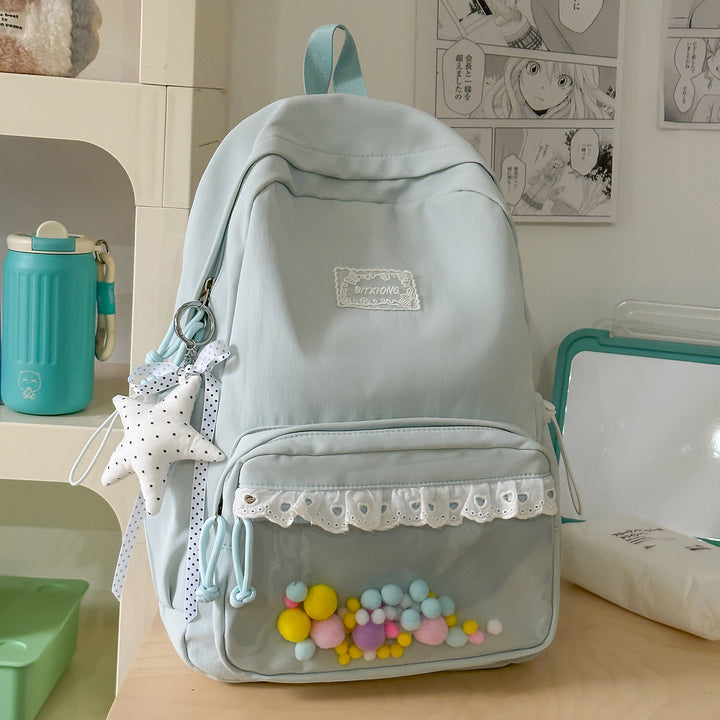Stylish Ruffled Backpack Kalsten
