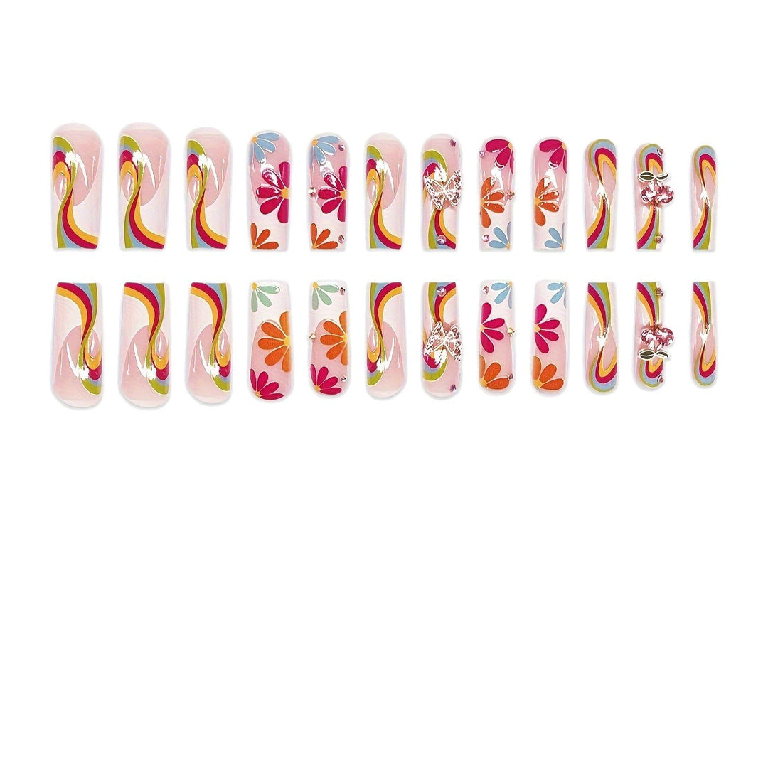 Colorful Artistic Nail Enhancements Kalsten