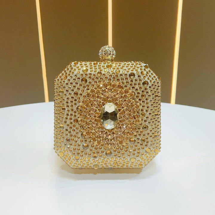 Dazzling Rhinestone-Embellished Clutch