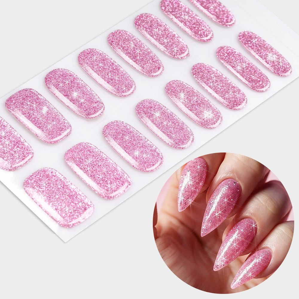 Glittering Gel Nail Wraps