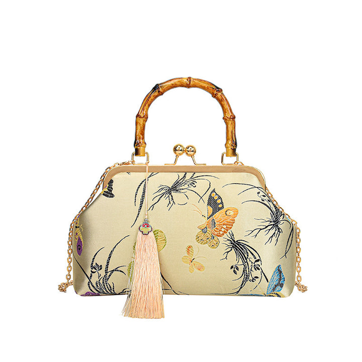 Elegant Floral Print Handbag