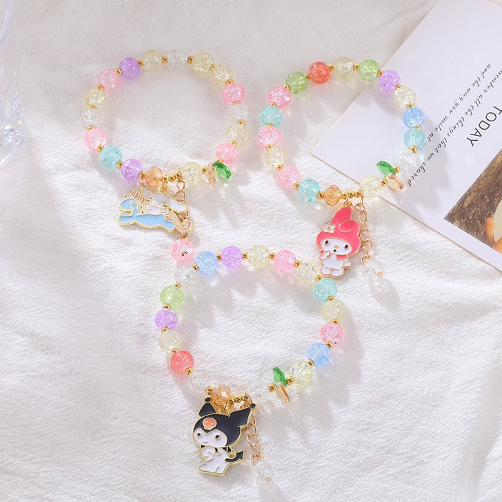 Playful bracelet with colorful glass beads Kalsten