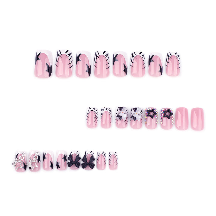 Artful nail extensions with trendy 3D applications Kalsten