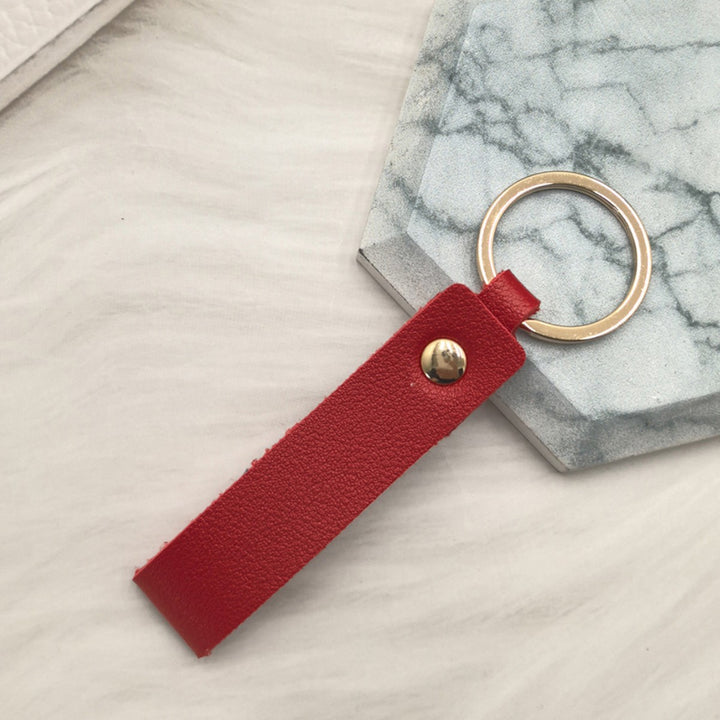 Unisex keychain with elegant artificial leather design Kalsten