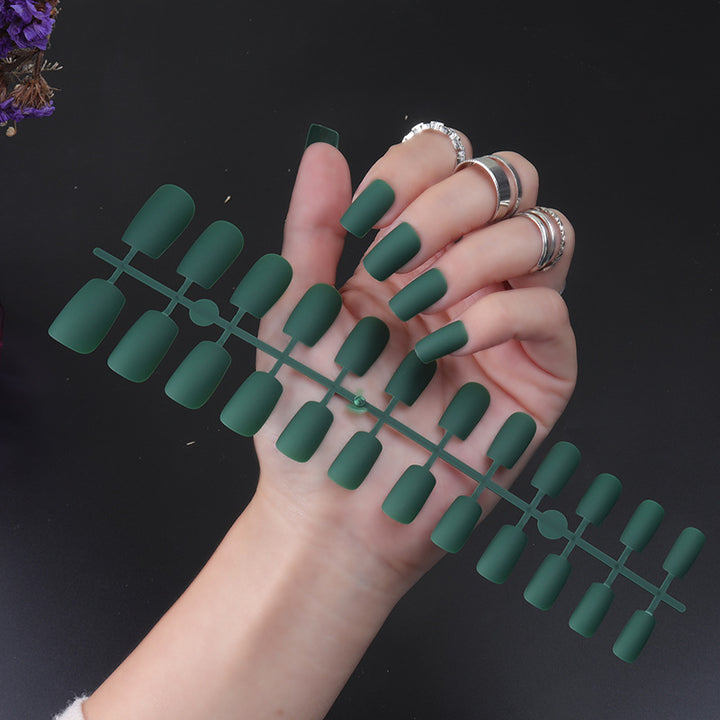 Matte Finish Long Stiletto Press-On Nails Kalsten