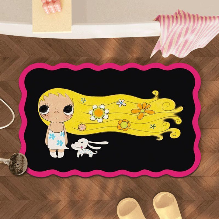 Cartoon Themed Bath Mat