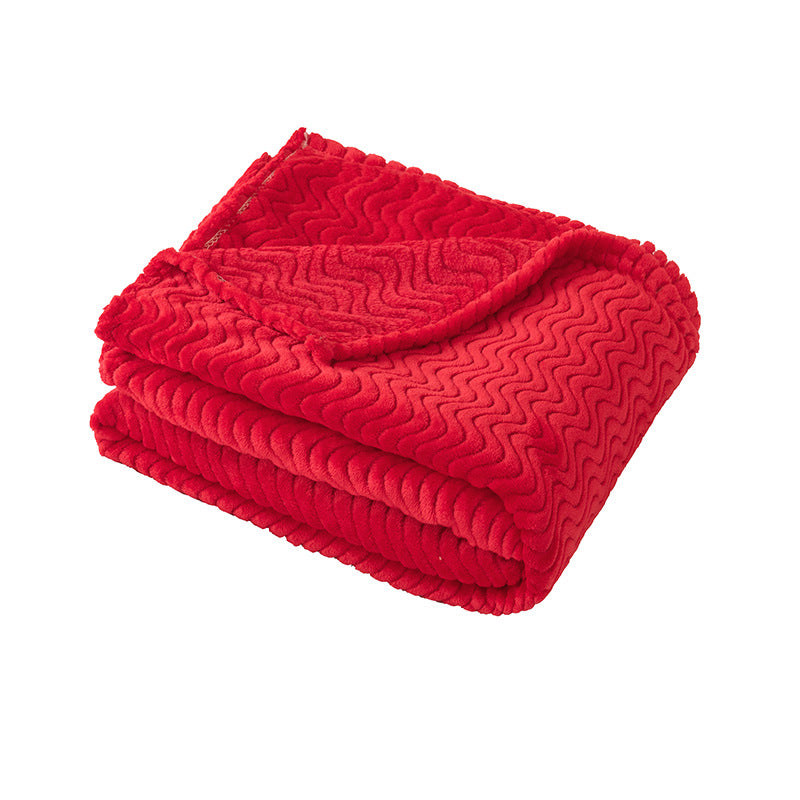Ladies Soft and Luxurious Plush Blanket with Detailed Rib Structure Kalsten
