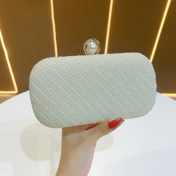 Pearl-Studded Evening Clutch