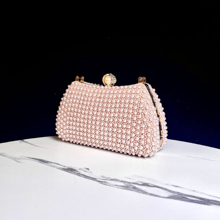 Pearl Beaded Evening Handbag