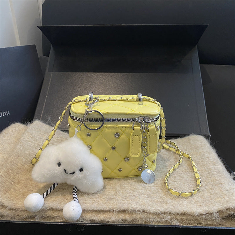 Trendy Quilted Mini Crossbody Bag