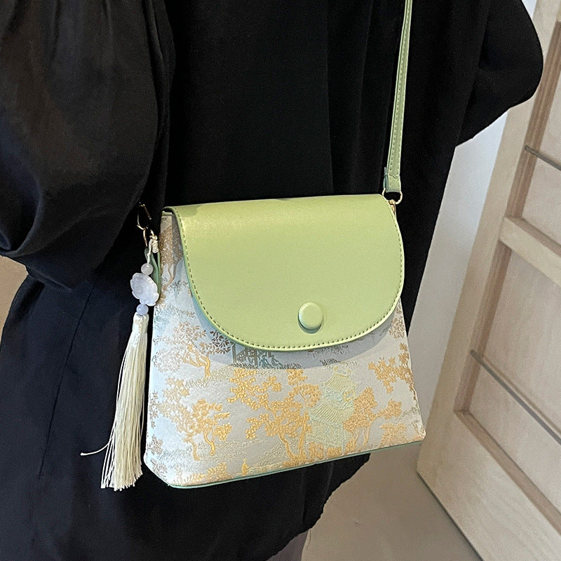 Elegant Textured Mini Crossbody Bag