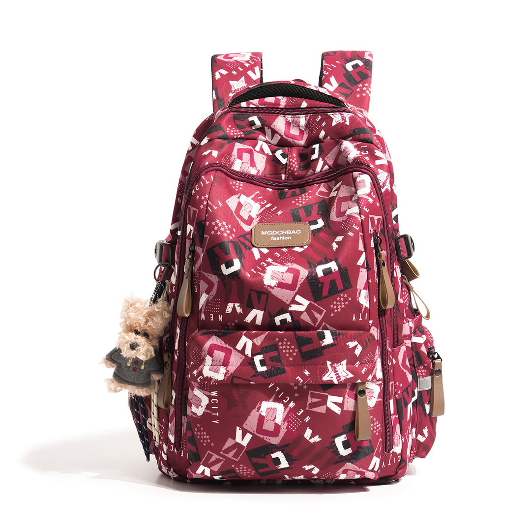 Stylish Multi-Compartment Graphic Print Backpack Kalsten