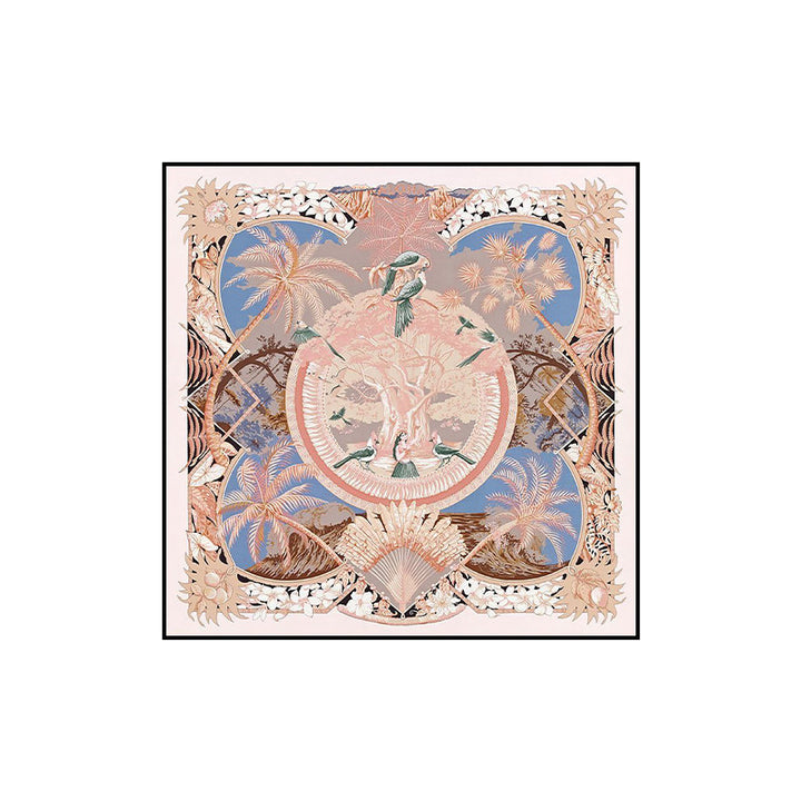Elegant Floral Silk Scarf