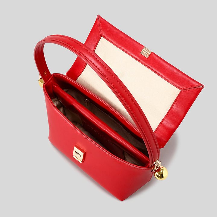 Elegant Leather Handheld Purse