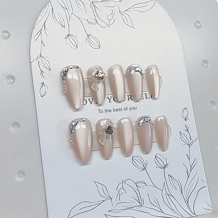 Elegant Press-On Nail Art Set Kalsten