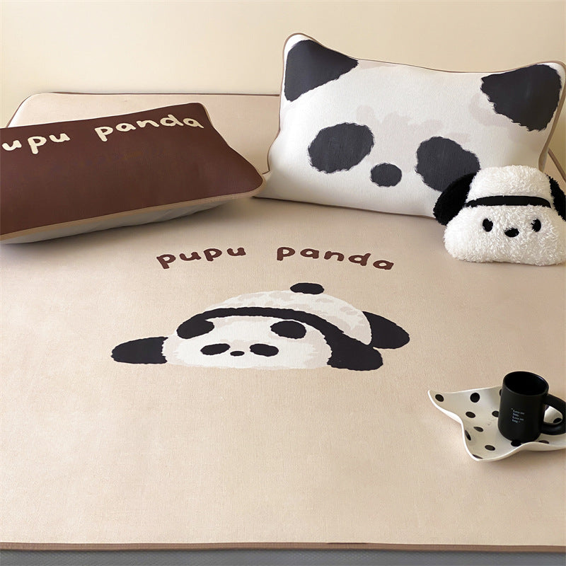 Child mattress topper with cute elephant print and non-slip bottom