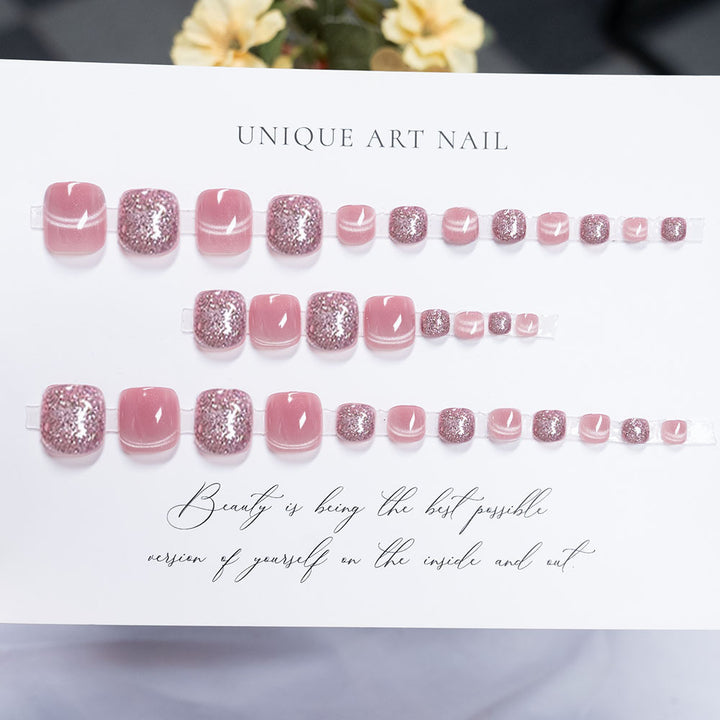 Decorative Glitter Toe Nail Art