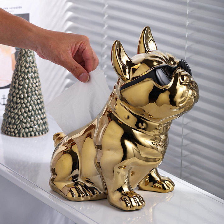 Decorative Dog Tissue Box Holder for Home