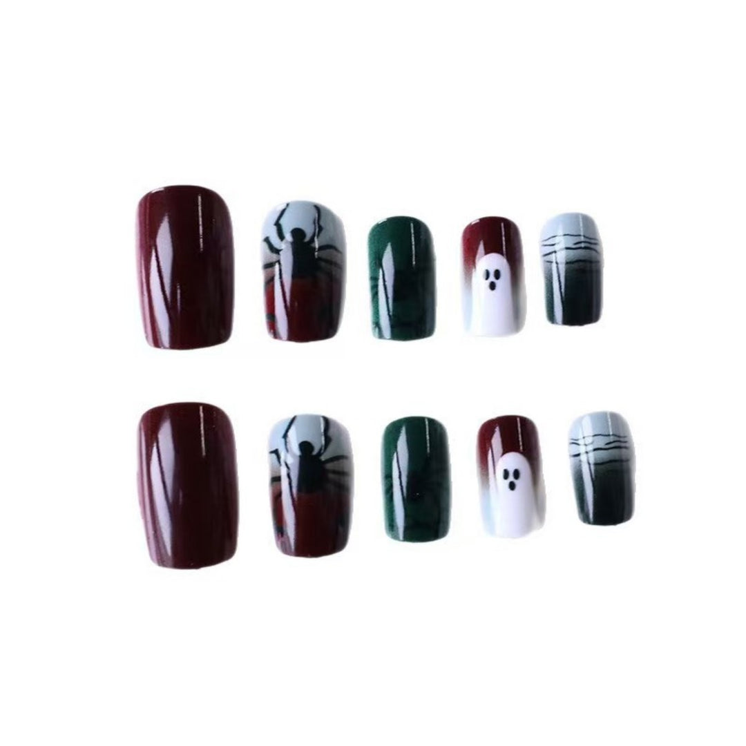 Spider Design Artificial Nails Kalsten