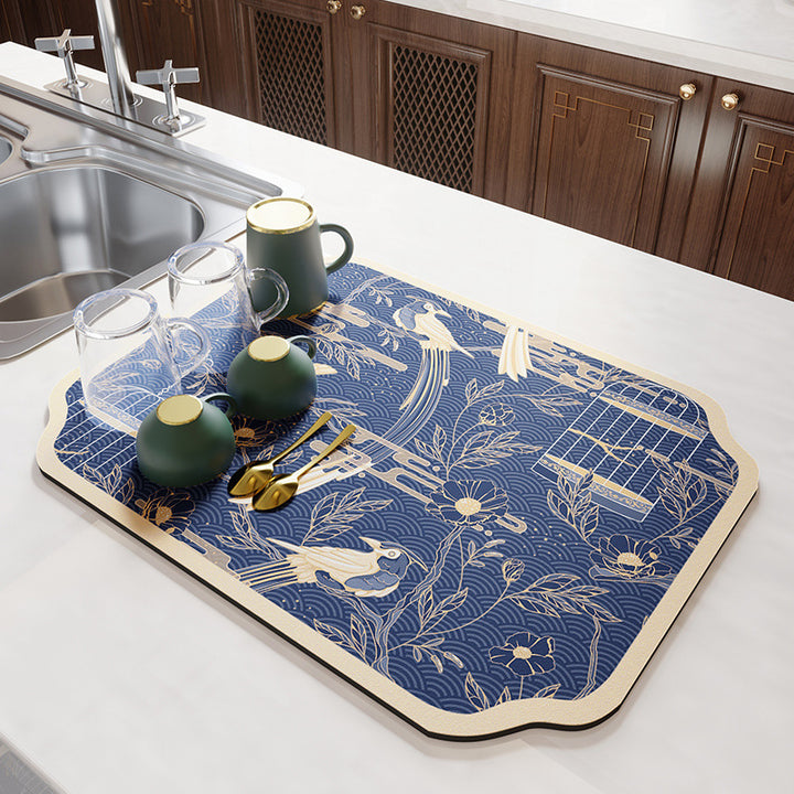 Vintage Mosaic Kitchen Counter Mat Kalsten