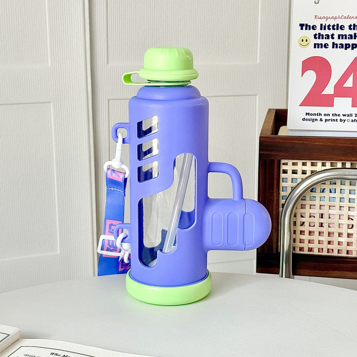 Women Trendy Water Bottle with Innovative Design and Practical Carry Handle Kalsten