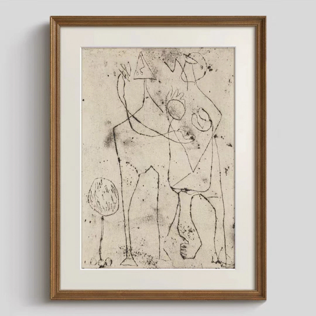 Abstract Line Art Framed Print