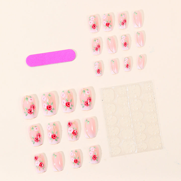 Floral Embellished Nail Art Set Kalsten