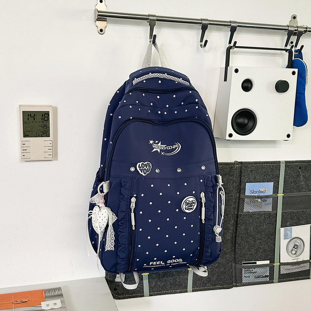 Stylish Dotted Backpack Kalsten