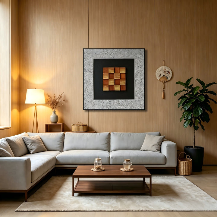 Textured Geometric Wall Art