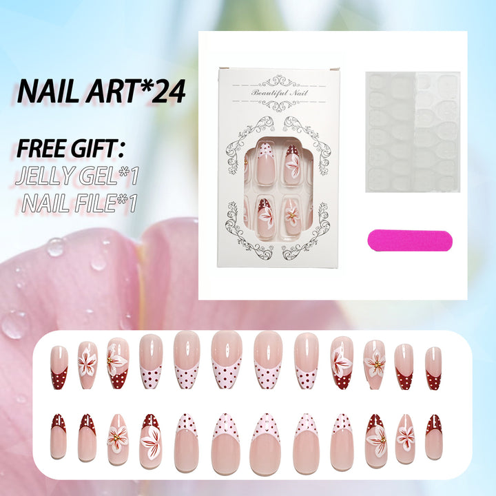 Elegant Artistic Press-On Nail Set