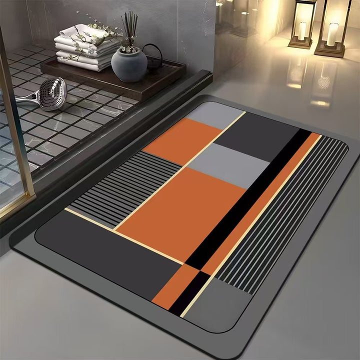 Geometric Patterned Bath Mat