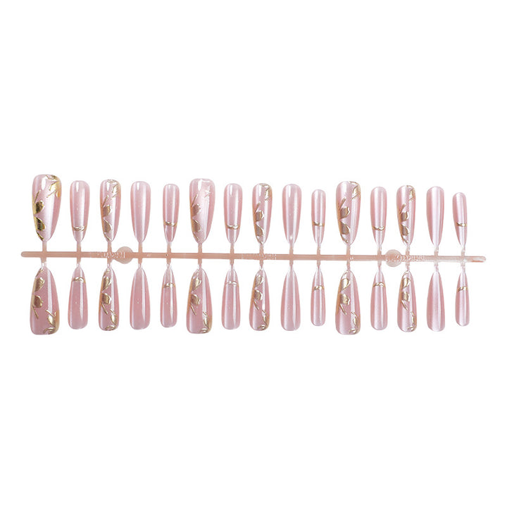 Elegant Glitter-Dipped Press-On Nail Art Set Kalsten
