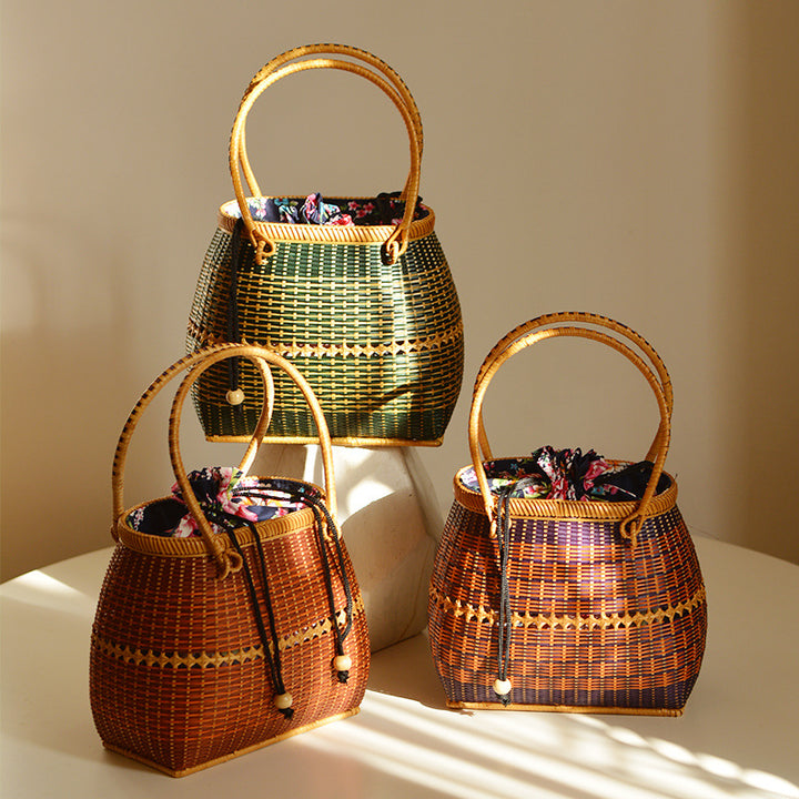 Handmade synthetic fiber tote bag Kalsten